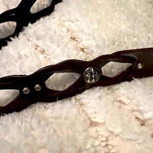 Mss me braided leather belt